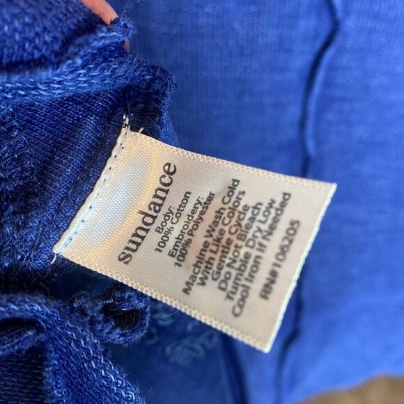 Sundance indigo days sweater xs NWT thick Lagenlook embroidered - Picture 8 of 10